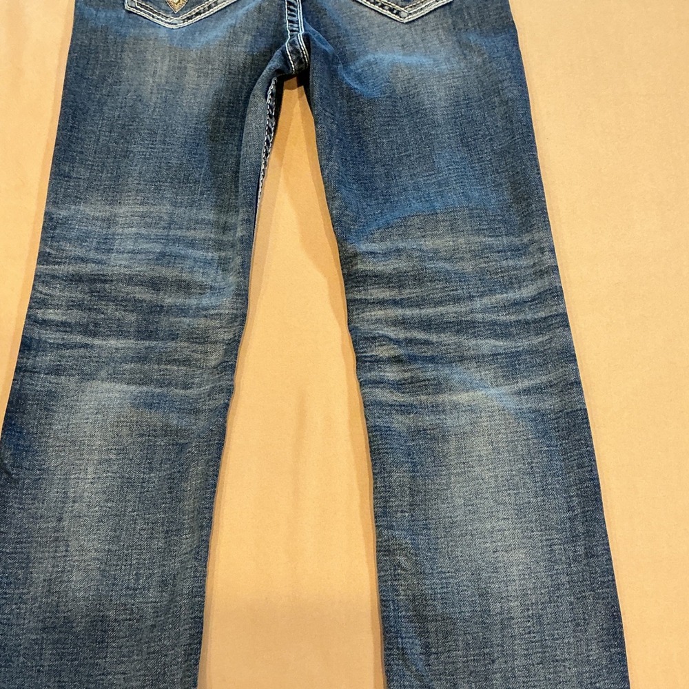 Salvage Madness Straight Relaxed Fit Jeans Blue Buckle Exclusive SLVG 54-46 - Picture 8 of 11